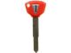 Kawasaki long blanco chip key (red)