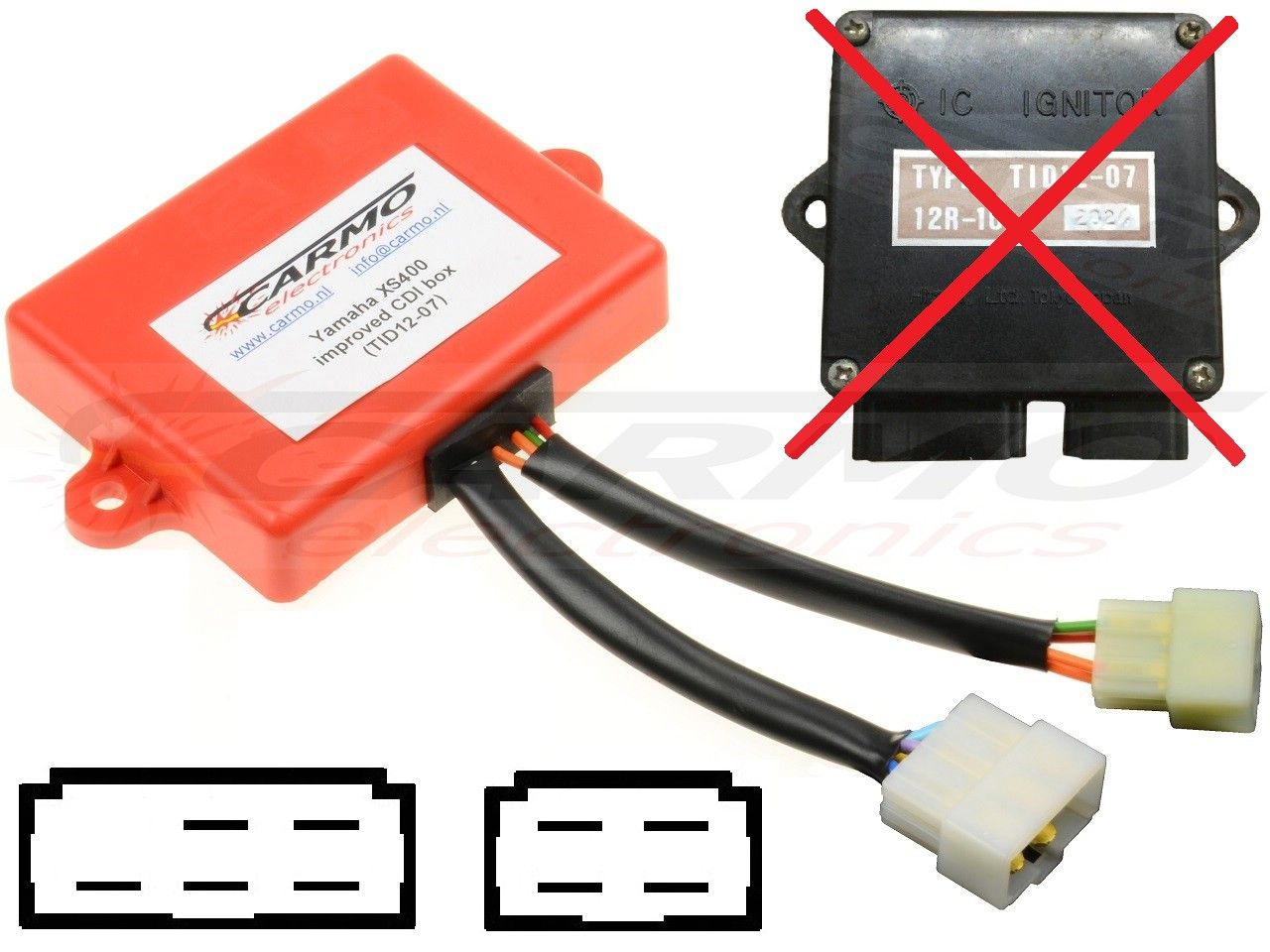 Carmo Electronics : Yamaha XS400 seca Maxim DOHC igniter